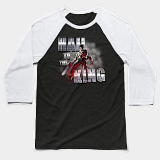 Hail to the King: Ash Williams Tribute T-Shirt - Groovy Edition Baseball T-Shirt